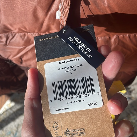 Nuptse Long belted coat, size S, new - Picture 9 of 9